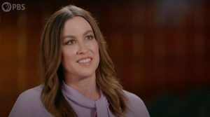 Alanis Morissette shown on PBS' celebrity genealogy series "Finding Your Roots." (Screenshot from YouTube)