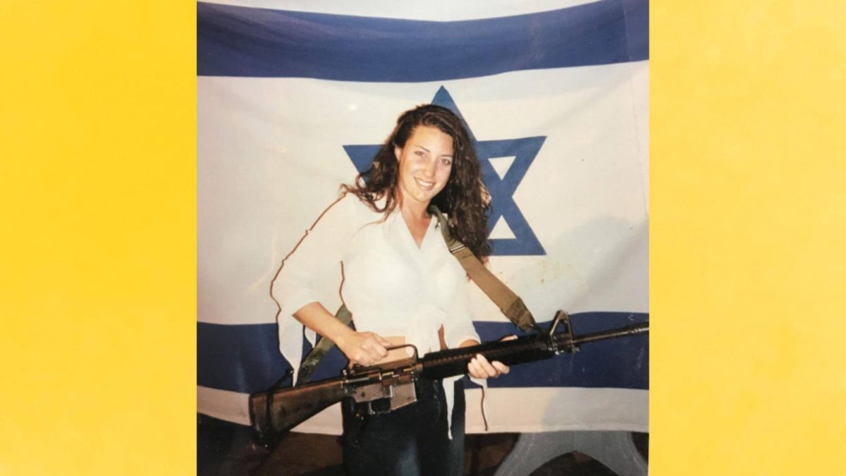 Supervisors at the Cook County Public Defender’s Office told attorney Debra Gassman that she could not display this photo of herself in her office. It was taken when she volunteered from the Israel Defense Forces in 2002. Courtesy of Debra Gassman