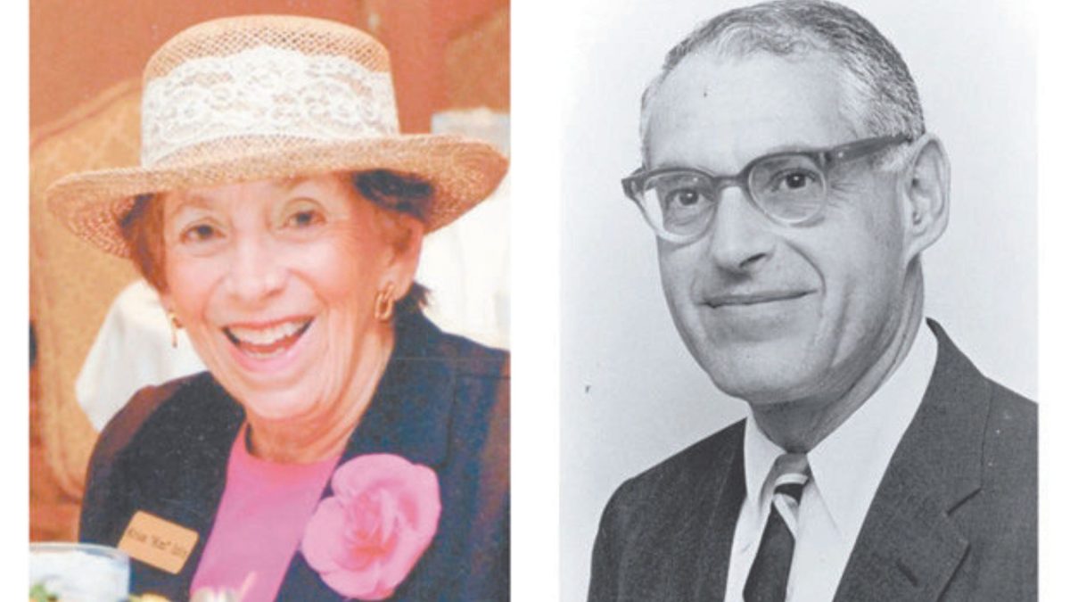 The late Mimi Edlin (left) founded the  Joseph J. Edlin Memorial Summer Journalism Internship in memory of her husband (right), who was a past president of the Jewish Light Board of Directors.