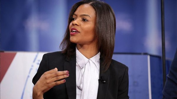 Candace Owens speaking at the 2018 Conservative Political Action Conference (CPAC) in National Harbor, Maryland.