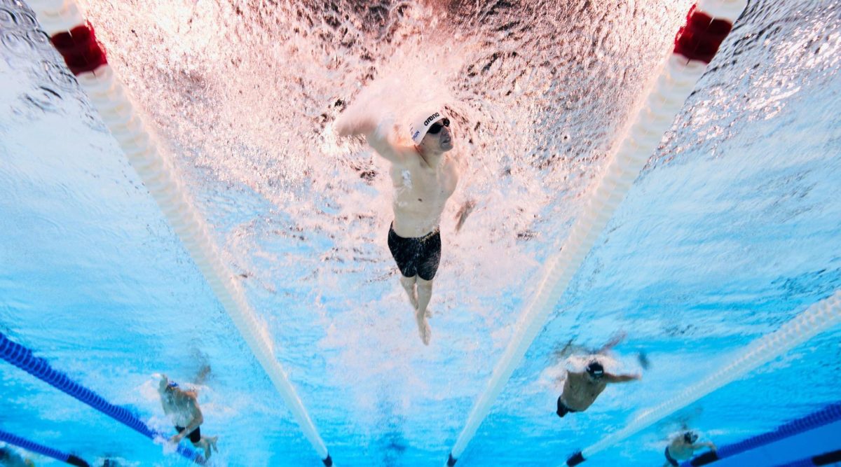 Ami Dadaon competes in the men's 100-meter freestyle S4 heat at the Paris 2024 Summer Paralympic Games, Aug. 30, 2024, in Nanterre, France. (Adam Pretty/Getty Images)