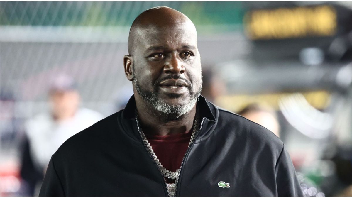 Shaquille O'Neal ahead of the Formula 1 Las Vegas Grand Prix, Nov. 18, 2023, in Las Vegas. (Jakub Porzycki/NurPhoto via Getty Images)