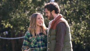 Kristen Bell as Joanne and Adam Brody as Rabbi Noah Roklov play interfaith love interests in Netflix's "Nobody Wants This." 