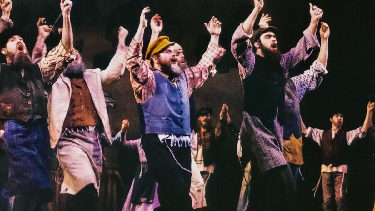 Jason Alexander, center, performs some Fiddler in Jerome Robbins’ Broadway. Courtesy of La Mirada Theatre

PJ Grisar
