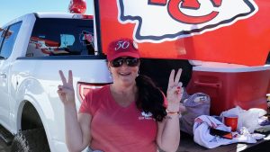 St. Louisan and Kansas City Chiefs fan Traci Goldstein Holdener.