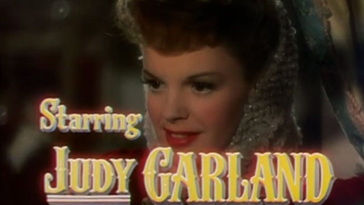 Cropped screenshot of Judy Garland from the trailer for the film Meet Me in St. Louis.

