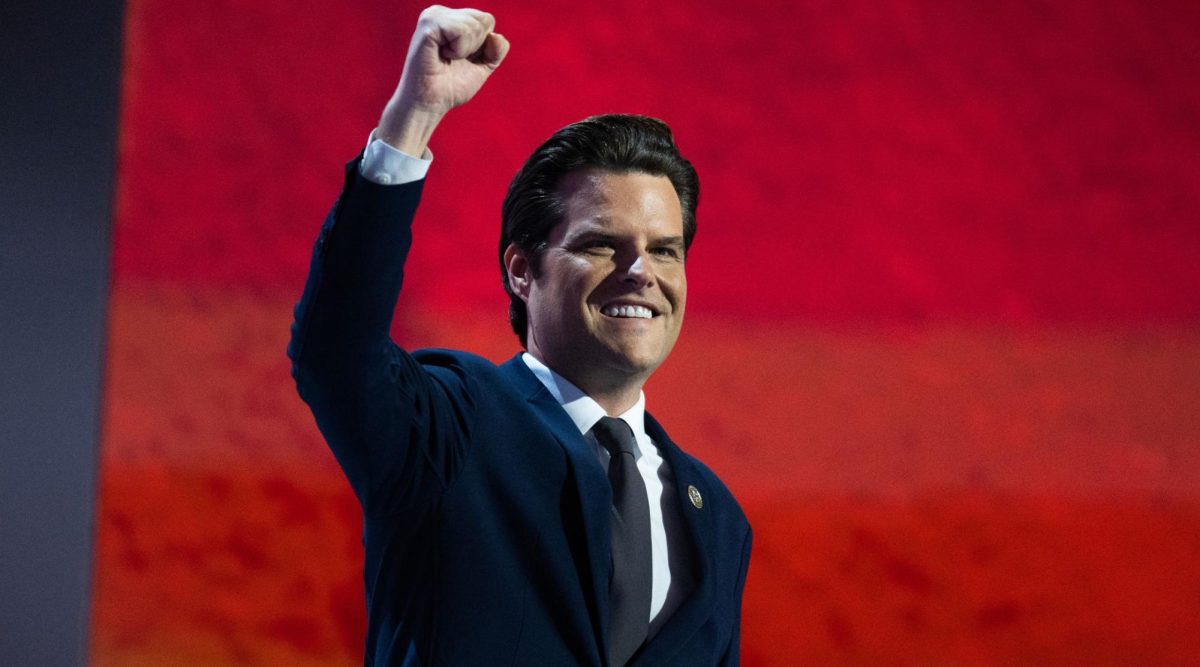 Rep. Matt Gaetz at the Republican National Convention, July 17, 2024, in Milwaukee. (Tom Williams/CQ-Roll Call, Inc via Getty Images)