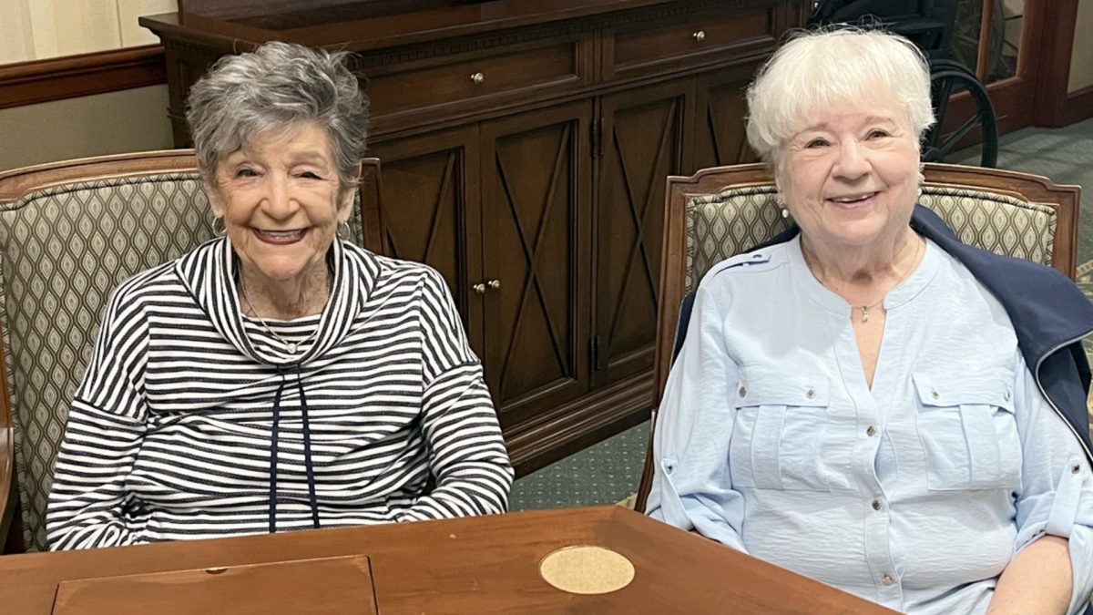 Linda Concors (left) and Nancy Seidel. 