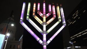 A historic light: The west’s tallest menorah illuminates St. Louis for Hanukkah 2025