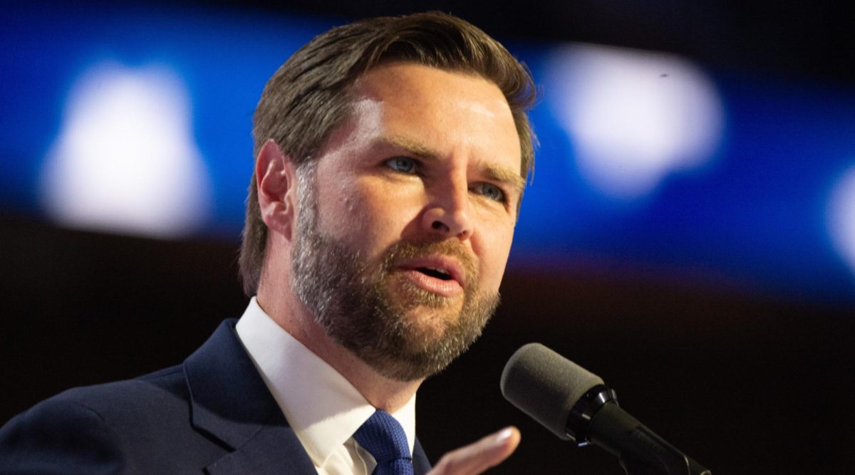 Ohio Sen. and Republican vice-presidential nominee J.D. Vance attends the third day of Republican National Convention at the Fiserv Forum in Milwaukee, July 17, 2024. 