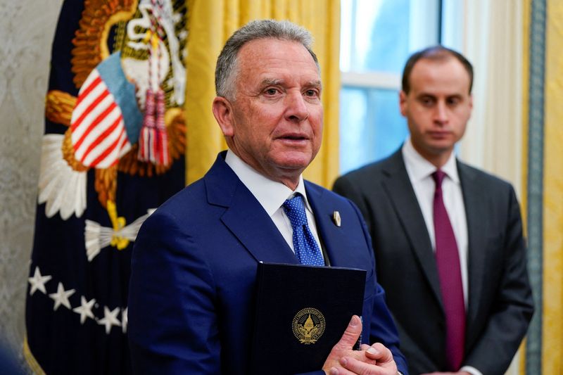 U.S. Special Envoy to the Middle East Steve Witkoff looks on, at the White House, in Washington, U.S. February 3, 2025. REUTERS/Elizabeth Frantz