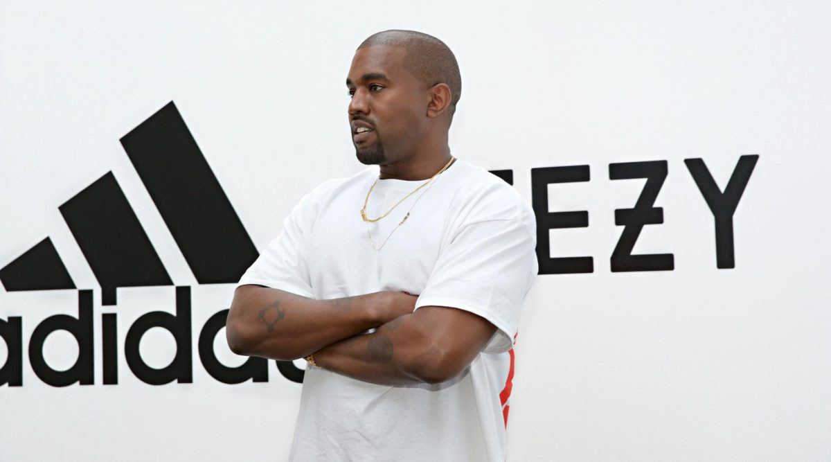 Kanye West at Milk Studios for an Adidas + KANYE WEST partnership announcement on June 28, 2016 in Hollywood, California. 