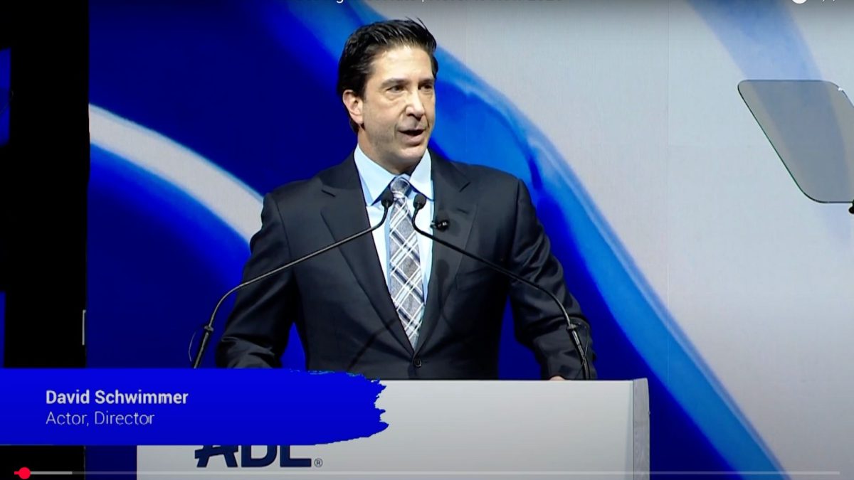 David Schwimmer at the ADL Heroes Against Hate