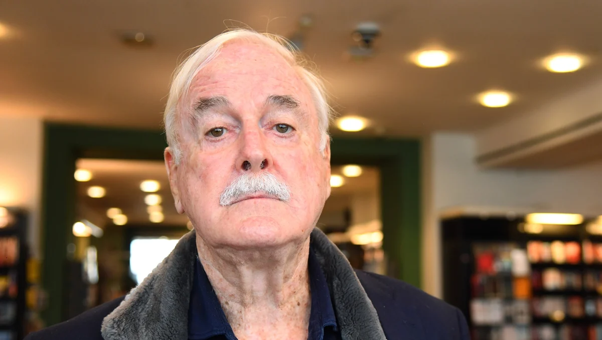 John Cleese poses for a picture during a book signing in London, Sept. 10, 2020. (Dave J Hogan/Getty Images)