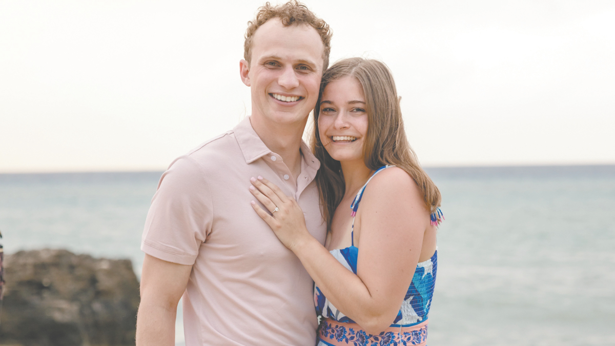 Love, long distance and a beach proposal: Zach and Amelia plan a 2026 wedding