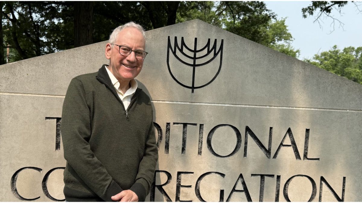 Stanley Estrin, outside Traditional Congregation in Creve Coeur.