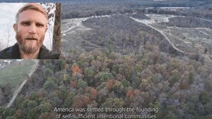 Eric Orwoll is co-founder of Return to the Land, which is establishing a segregated community in Arkansas. Courtesy of screenshot from Eric Orwoll Return to the Land video