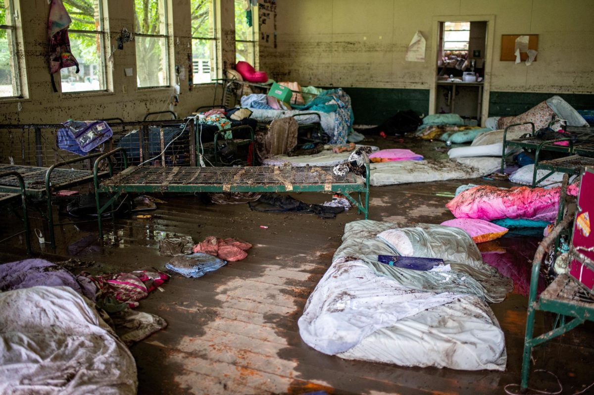 Items lie scattered inside a cabin at Camp Mystic after deadly flooding in Kerr County, Texas, U.S., July 5, 2025.   REUTERS/Sergio Flores     TPX IMAGES OF THE DAY