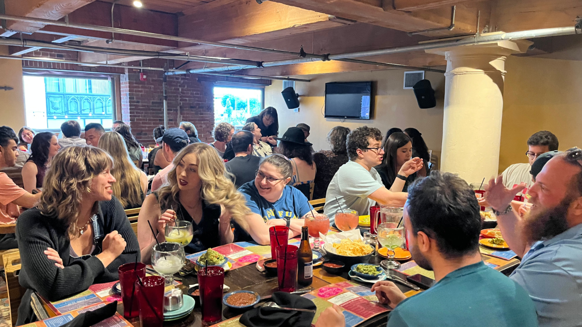 Not your parents’ Jewish dinner: just schmoozing, no sermons