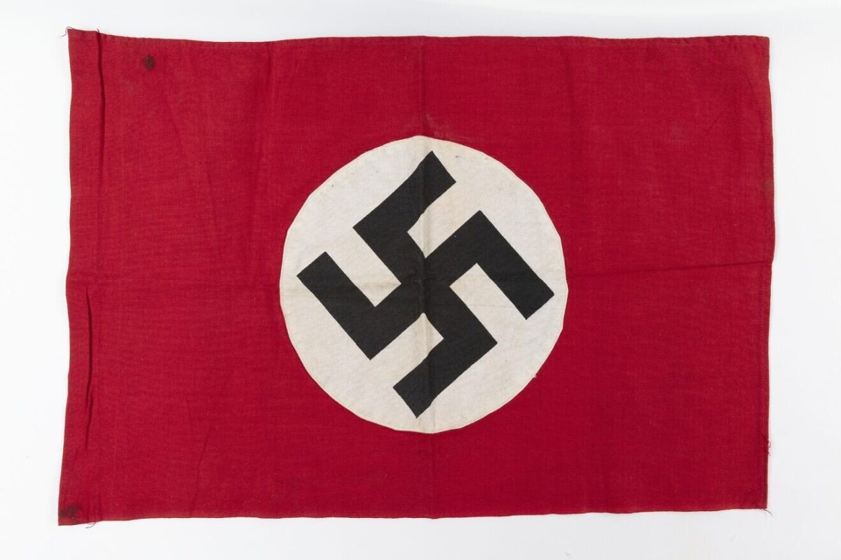 A Nazi Germany flag from the collection of the Missouri Historical Society. Credit: Wikimedia Commons.

