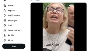 Twitter Screen Shot of antisemtic rant caught on camera.