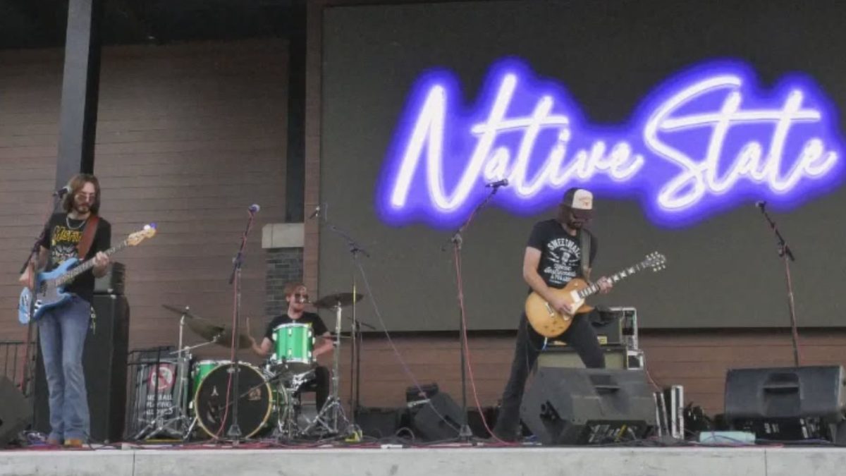 The band, "Native State" on state in 2024.