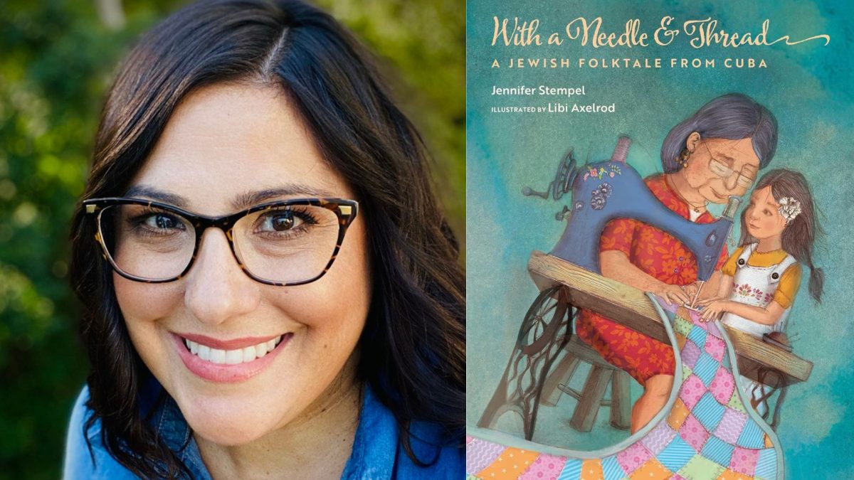Jennifer Stempel and the cover of her new book.