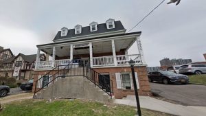 The Zeta Beta Tau fraternity house at Syracuse University. (Google Street View)