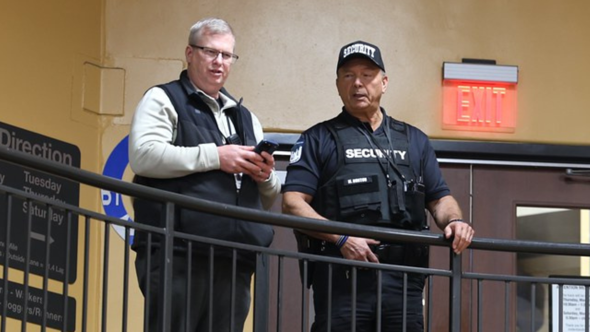 Brian Boedicker and Officer Mike Horton