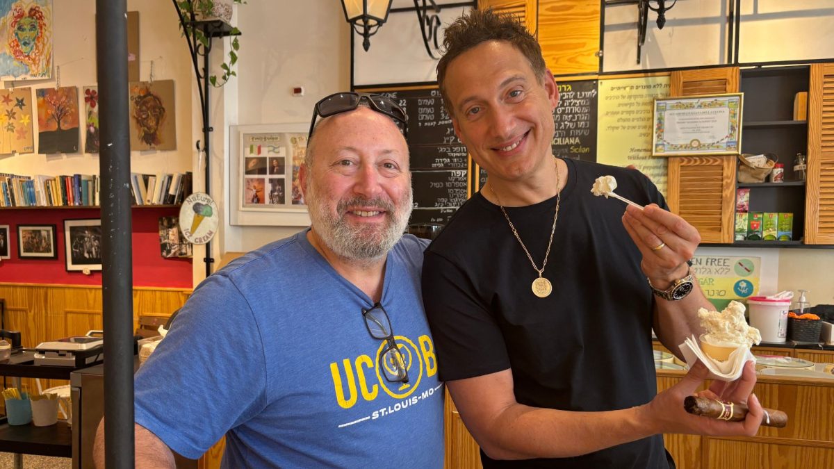 Me and Elon Gold in Tel Aviv. 