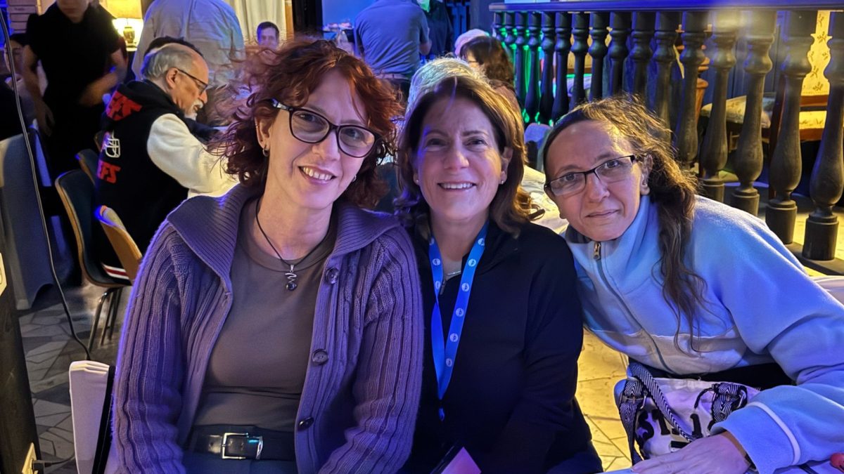 From left: Perla Stolik, Leslie Broome Yoffie, and Olga Stolik in Havana, Cuba.

