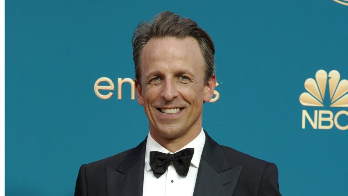 Sep 12, 2022; Los Angeles, CA, USA; Seth Meyers attends the 74th Emmy Awards at the Microsoft Theater in Los Angeles on Sept. 12, 2022.. Mandatory Credit: Kyle Grillot for USA TODAYSep 12, 2022; Los Angeles, CA, USA;