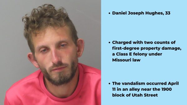 spray-painted with swastikas