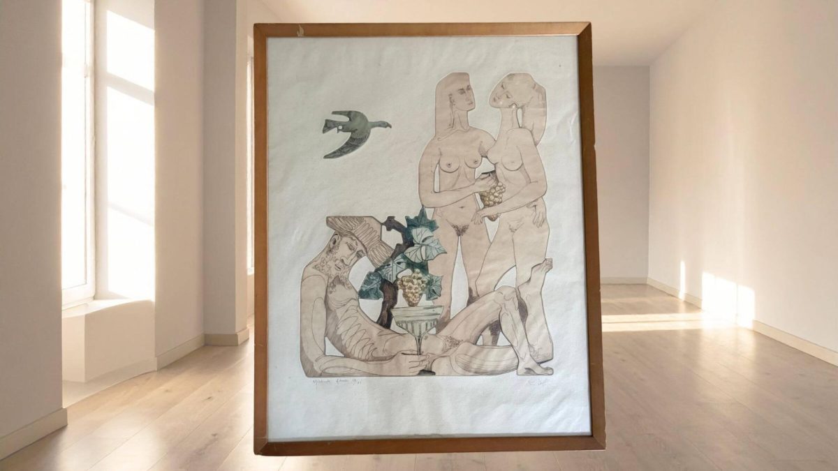 An epreuve d’essai of “Les Filles de Loth” by Abram Krol (1919-2001). Image by Abram Krol / Mira Fox