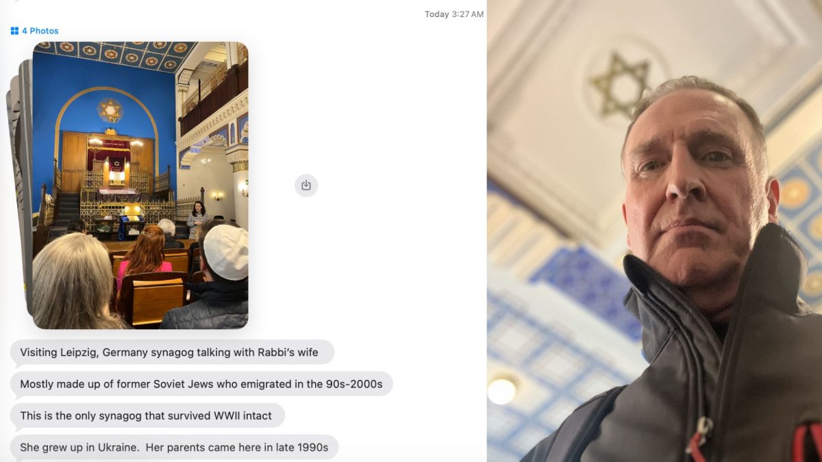 At 3:47 a.m., Jewish history started texting St. Louis from Germany