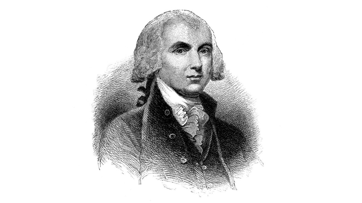 The warning about religious freedom, James Madison left for America