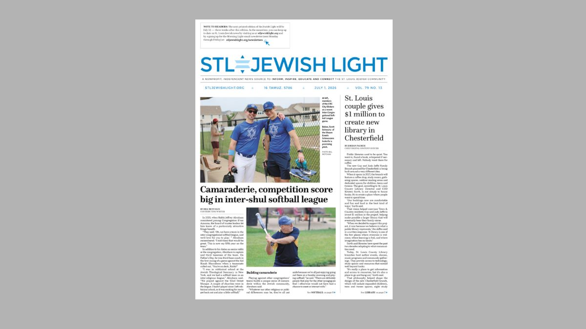 Jewish Light E-Edition: July 1, 2026