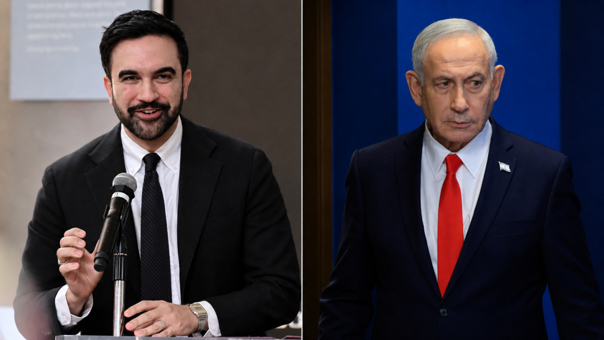 Left: New York City mayor Zohran Mamdani. Photo: John Jones-Imagn Images.
Right: Israeli Prime Minister Benjamin Netanyahu Photo: REUTERS/Ronen Zvulun/Pool.