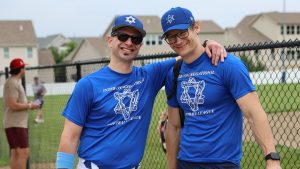 Members of the CRC City Slickers at a recent Inter-Congregational Softball League game.

