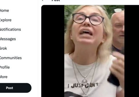 Twitter Screen Shot of antisemtic rant caught on camera.