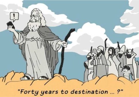 For Rob Kutner, author of ‘The Jews,’ history could have provided Moses with a few more moments of levity. Courtesy of Rob Kutner